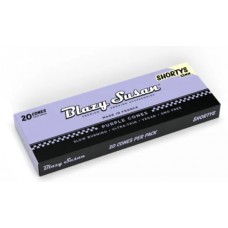 Blazy Susan Purple Pre Rolled Cones Shortys 53mm 12pk , 20ct